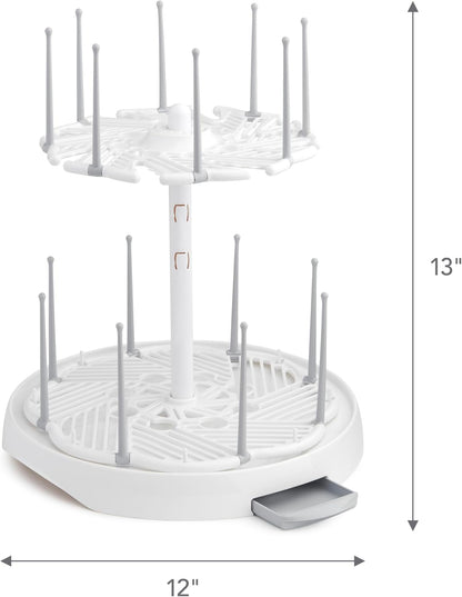 ® High Capacity Drying Rack for Baby Bottles and Accessories, White