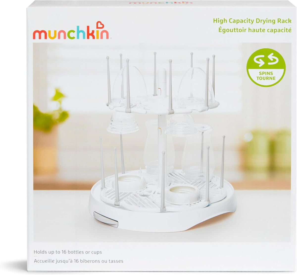 ® High Capacity Drying Rack for Baby Bottles and Accessories, White