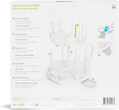 ® High Capacity Drying Rack for Baby Bottles and Accessories, White