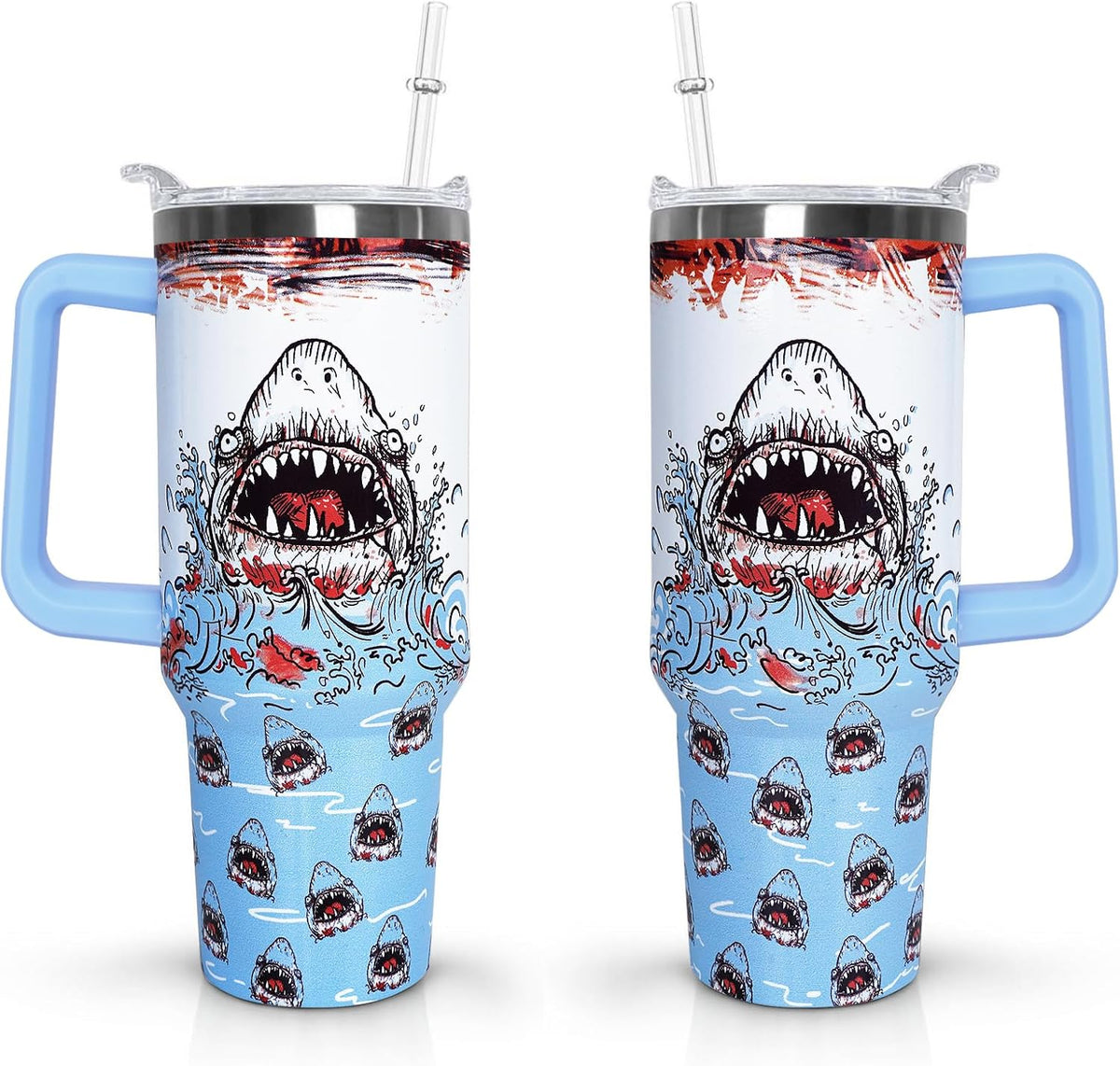40 oz Daisy Tumbler with Handle and Straw Lid Daisy Themed Gifts for Women Flower Lovers Double Insulated Cup Travel Coffee Mug