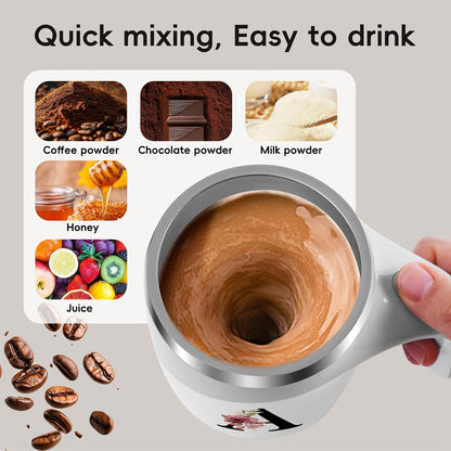 Initial Magnetic Stirring Coffee Mug Stainless Insulated Travel Cup Best Female Friend Happy Birthday Close Women Gifts Stuff Bestie Soul Sister Long Distance Personalized Unique Cute Xmas Present,E