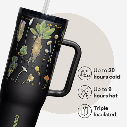 Cruiser Insulated Tumbler - Stainless Steel Tumbler with Handle & Straw, Leak Proof for Cold Drinks, Triple Insulated Spill Proof Cupholder Friendly BPA-Free 22oz Disney Mickey Retro Rainbow