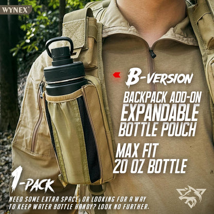 WYNEX Molle Backpack Shoulder Strap Pouches of Water Bottle Pouch Version