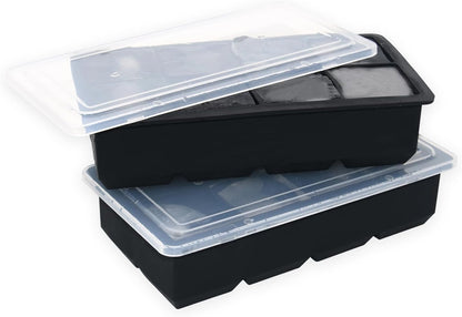 Large Ice Cube Tray for Whiskey,2 Pack,16 Slow-melting 2"Square Cubes