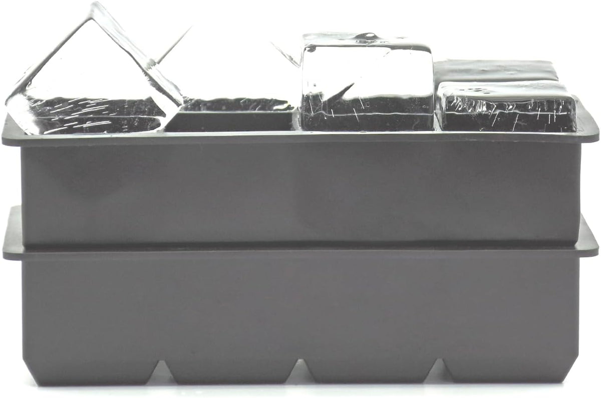 Large Ice Cube Tray for Whiskey,2 Pack,16 Slow-melting 2"Square Cubes