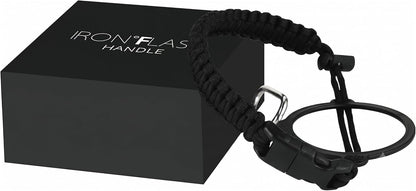 Paracord Handle - Fits Wide Mouth Water Bottles - Durable Carrier, Secure Accessories, Survival Strap Cord, Safety Ring, and Carabiner - Seven Core Paracord Bracelet
