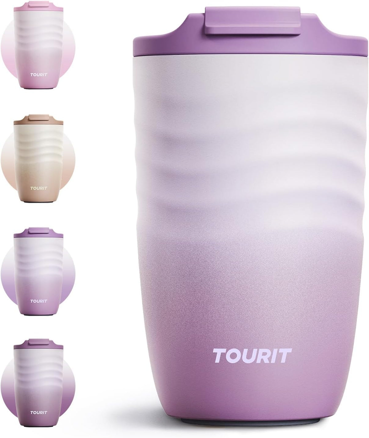 16 oz Insulated Travel Coffee Mug Stainless Steel Tumbler, Khaki