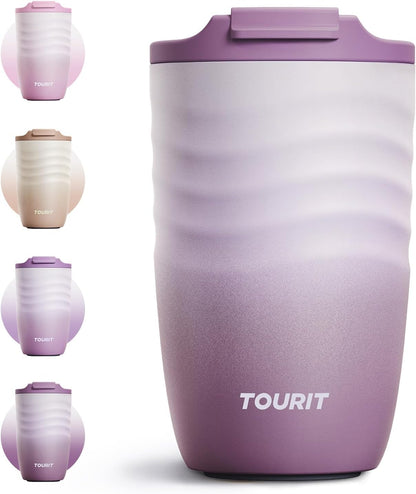 16 oz Insulated Travel Coffee Mug Stainless Steel Tumbler, Khaki