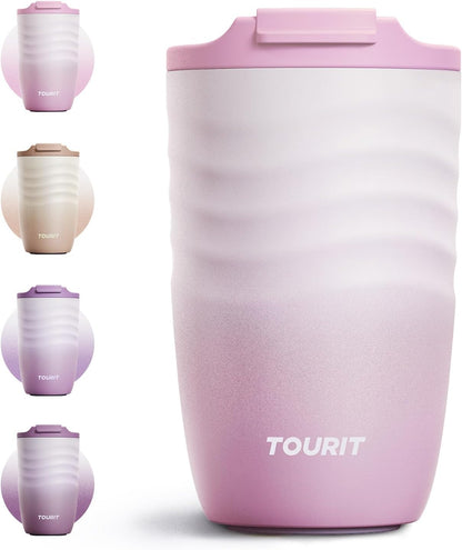 16 oz Insulated Travel Coffee Mug Stainless Steel Tumbler, Khaki