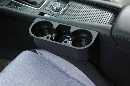 Cup Holder Portable Multifunction Vehicle Seat Cup Cell Phone Drinks Holder Box Car Interior Organizer (Black)