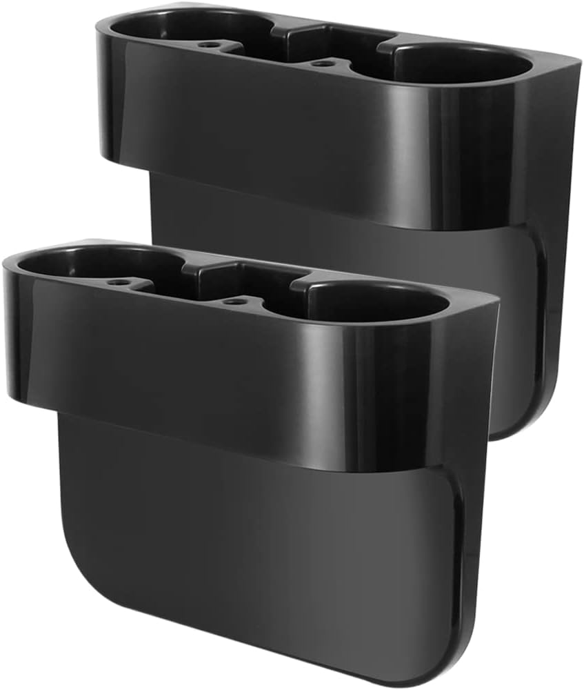 Cup Holder Portable Multifunction Vehicle Seat Cup Cell Phone Drinks Holder Box Car Interior Organizer (Black)