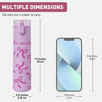 5oz Small Water Bottles with Straw, Mini Water Bottle with One-Hand Open Design, Leak-Proof Locking Lid for Hot&Cold Drinks, Small Travel Water Bottle - 100% Leakproof for School, Travel...(Mint)