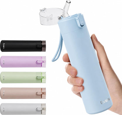 5oz Small Water Bottles with Straw, Mini Water Bottle with One-Hand Open Design, Leak-Proof Locking Lid for Hot&Cold Drinks, Small Travel Water Bottle - 100% Leakproof for School, Travel...(Mint)
