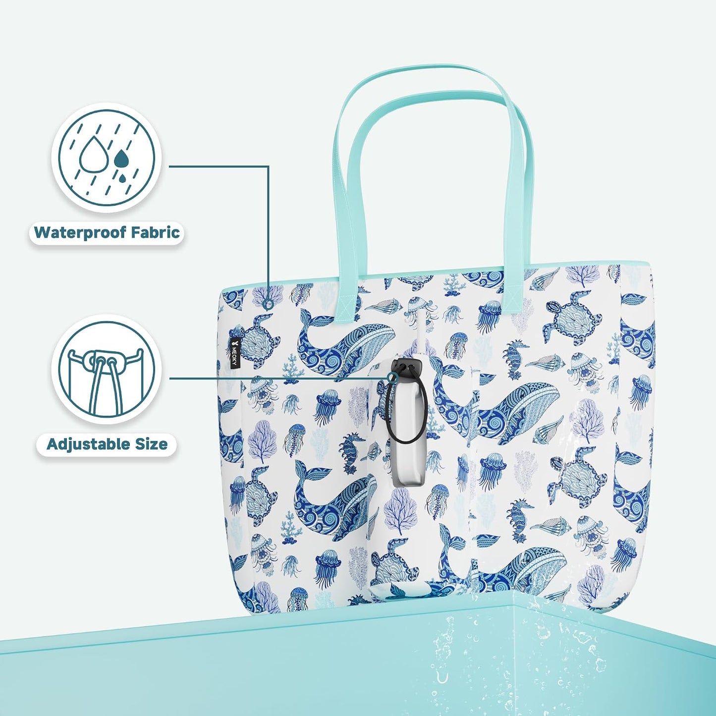 15L Womens Utility Tote Bag with Zipper for 40 oz Tumbler with Handle | Water Bottle Carrier Holder for Ladies Girls, 40 oz Tumbler Accessories for Travel Sports Gym Work Yoga, Straw Storage