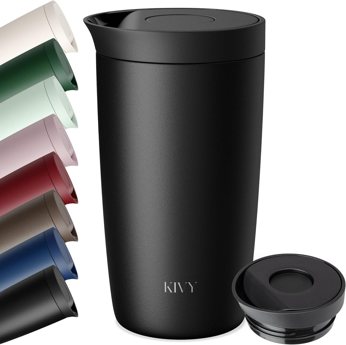 Travel Coffee Mug Tumbler 12oz - 24h Cold|6h Hot -Leakproof & BPA-Free