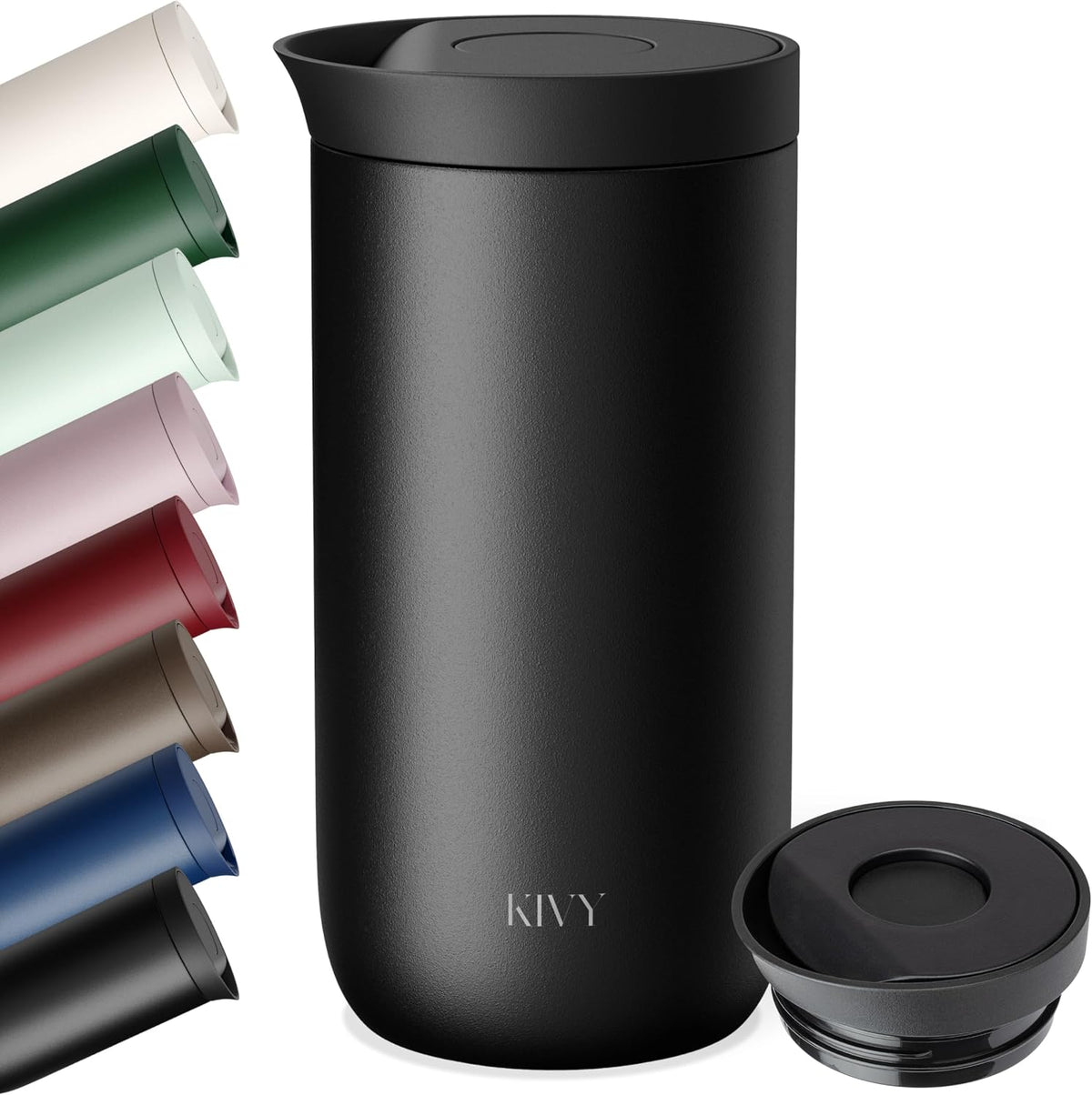 Travel Coffee Mug Tumbler 12oz - 24h Cold|6h Hot -Leakproof & BPA-Free