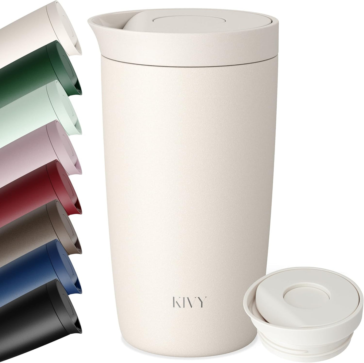 Travel Coffee Mug Tumbler 12oz - 24h Cold|6h Hot -Leakproof & BPA-Free