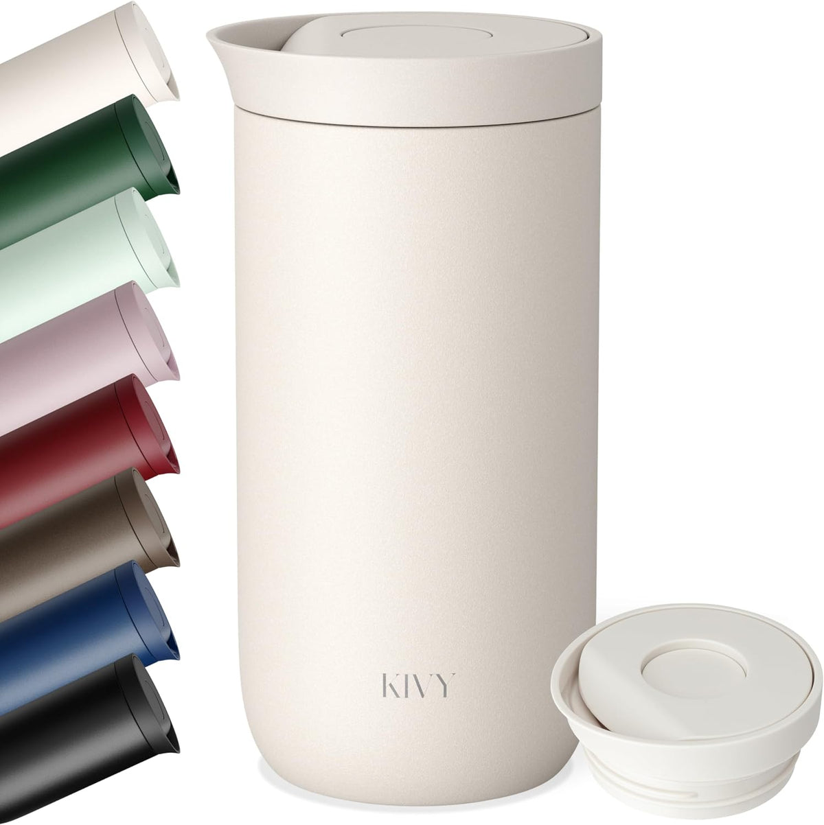 Travel Coffee Mug Tumbler 12oz - 24h Cold|6h Hot -Leakproof & BPA-Free