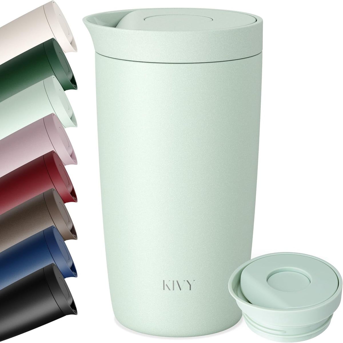 Travel Coffee Mug Tumbler 12oz - 24h Cold|6h Hot -Leakproof & BPA-Free