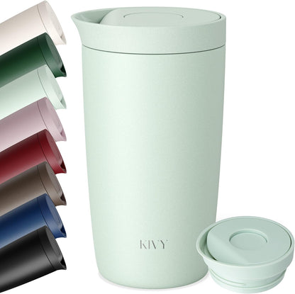 Travel Coffee Mug Tumbler 12oz - 24h Cold|6h Hot -Leakproof & BPA-Free