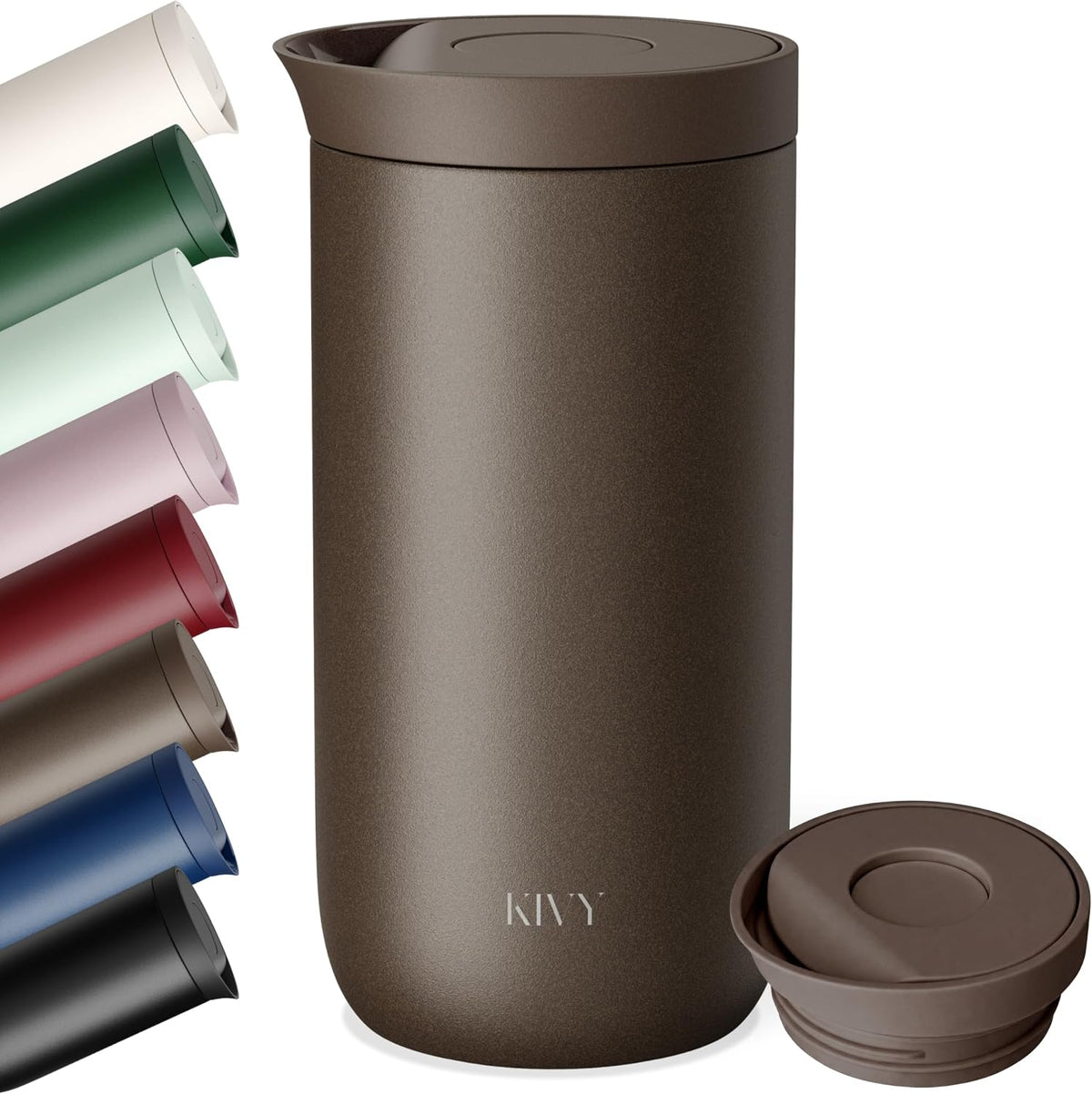 Travel Coffee Mug Tumbler 12oz - 24h Cold|6h Hot -Leakproof & BPA-Free