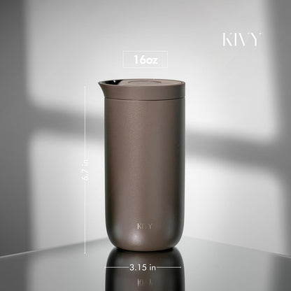 Travel Coffee Mug Tumbler 12oz - 24h Cold|6h Hot -Leakproof & BPA-Free