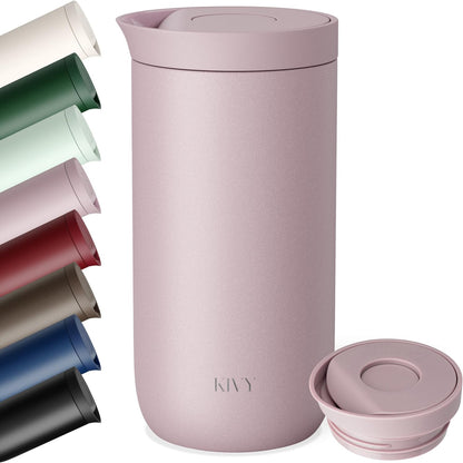 Travel Coffee Mug Tumbler 12oz - 24h Cold|6h Hot -Leakproof & BPA-Free