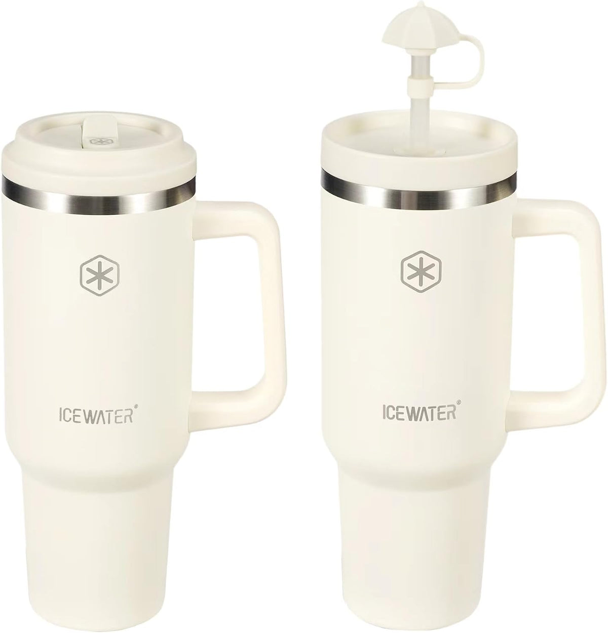 40 oz Tumbler with 2 Lids (Regular Straw and Flip Straw)
