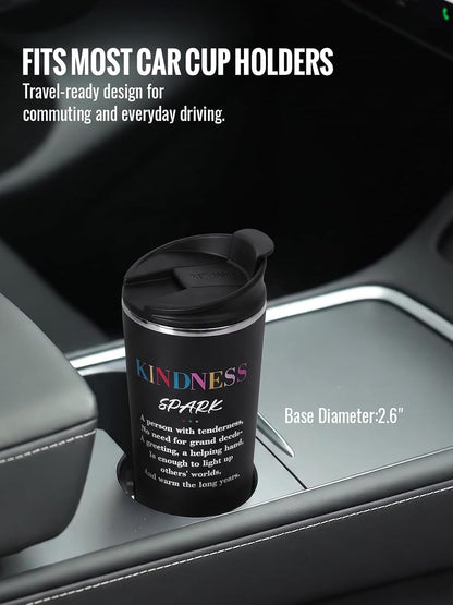 GiNT 17oz Travel Tea Mug with Infuser, 2 Lids. Vacuum Insulated 316 Stainless Steel Coffee Mug. Dishwasher Safe Tea Cup with Strainer for Hot & Cold Brew Coffee. Gifts for Mom, Dad & Friend