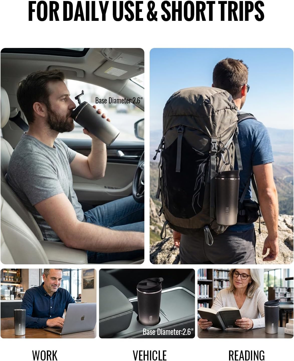 GiNT 17oz Travel Tea Mug with Infuser, 2 Lids. Vacuum Insulated 316 Stainless Steel Coffee Mug. Dishwasher Safe Tea Cup with Strainer for Hot & Cold Brew Coffee. Gifts for Mom, Dad & Friend