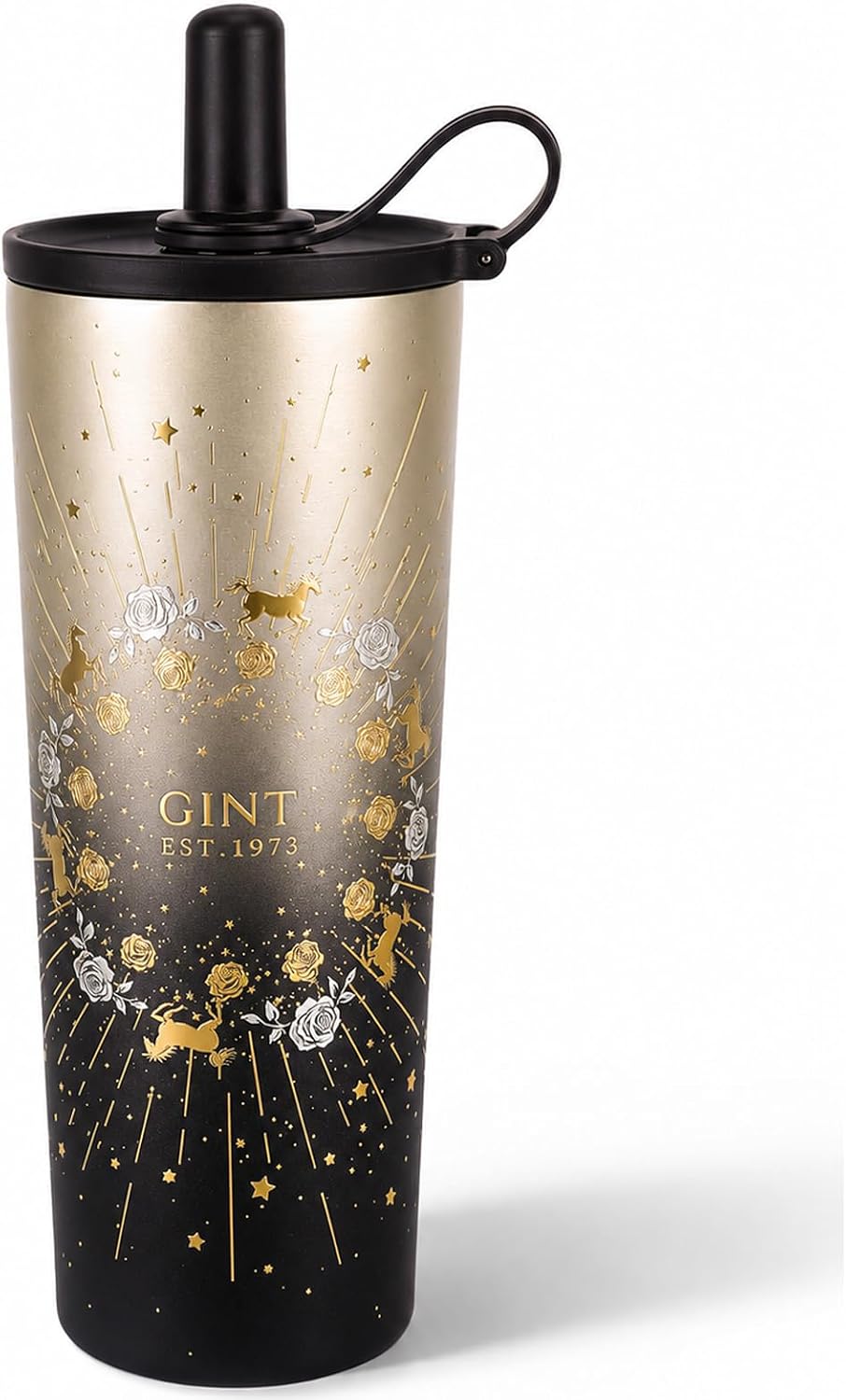 GiNT 17oz Travel Tea Mug with Infuser, 2 Lids. Vacuum Insulated 316 Stainless Steel Coffee Mug. Dishwasher Safe Tea Cup with Strainer for Hot & Cold Brew Coffee. Gifts for Mom, Dad & Friend