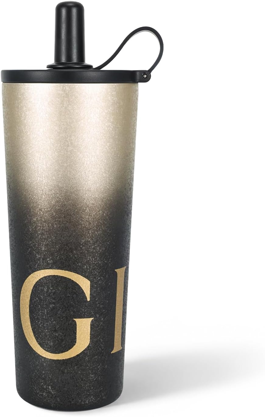 GiNT 17oz Travel Tea Mug with Infuser, 2 Lids. Vacuum Insulated 316 Stainless Steel Coffee Mug. Dishwasher Safe Tea Cup with Strainer for Hot & Cold Brew Coffee. Gifts for Mom, Dad & Friend