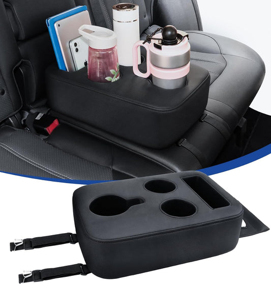 Upgraded Car Cup Holder with Dual Secure Strap Back Seat Cup Holder for Car