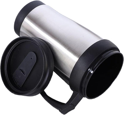 Stainless Steel Travel Mug 450ml Insulated Tumbler | Insulated Coffee Mug Stainless Steel for Beverage Cocoa Women Men Home Kitchen Office Bar Birthday Christmas