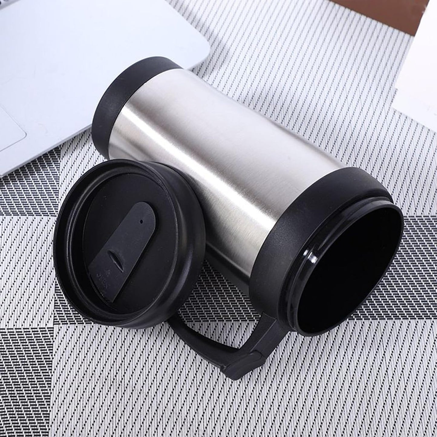 Stainless Steel Travel Mug 450ml Insulated Tumbler | Insulated Coffee Mug Stainless Steel for Beverage Cocoa Women Men Home Kitchen Office Bar Birthday Christmas
