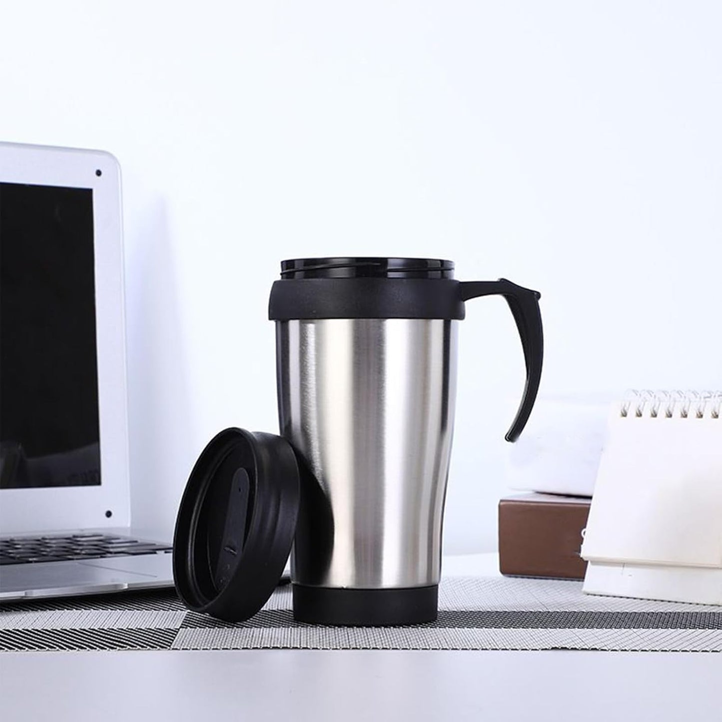 Stainless Steel Travel Mug 450ml Insulated Tumbler | Insulated Coffee Mug Stainless Steel for Beverage Cocoa Women Men Home Kitchen Office Bar Birthday Christmas