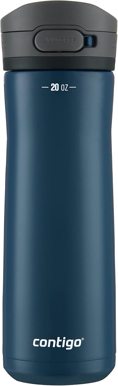 Jackson Chill 2.0, Vacuum-Insulated Stainless Steel Water Bottle with Secure Lid, Leak-Proof Travel Friendly, 20oz Capacity, Blueberry Color, Keeps Drinks Cold for 12 Hours