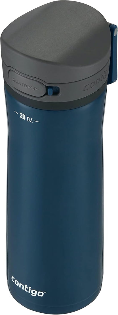 Jackson Chill 2.0, Vacuum-Insulated Stainless Steel Water Bottle with Secure Lid, Leak-Proof Travel Friendly, 20oz Capacity, Blueberry Color, Keeps Drinks Cold for 12 Hours