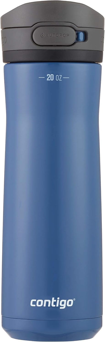 Jackson Chill 2.0, Vacuum-Insulated Stainless Steel Water Bottle with Secure Lid, Leak-Proof Travel Friendly, 20oz Capacity, Blueberry Color, Keeps Drinks Cold for 12 Hours