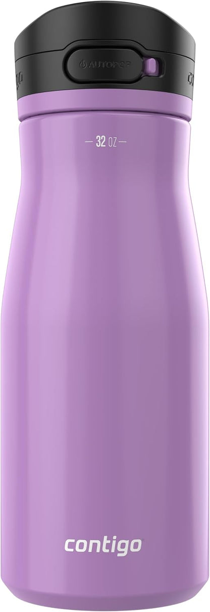 Jackson Chill 2.0, Vacuum-Insulated Stainless Steel Water Bottle with Secure Lid, Leak-Proof Travel Friendly, 20oz Capacity, Blueberry Color, Keeps Drinks Cold for 12 Hours