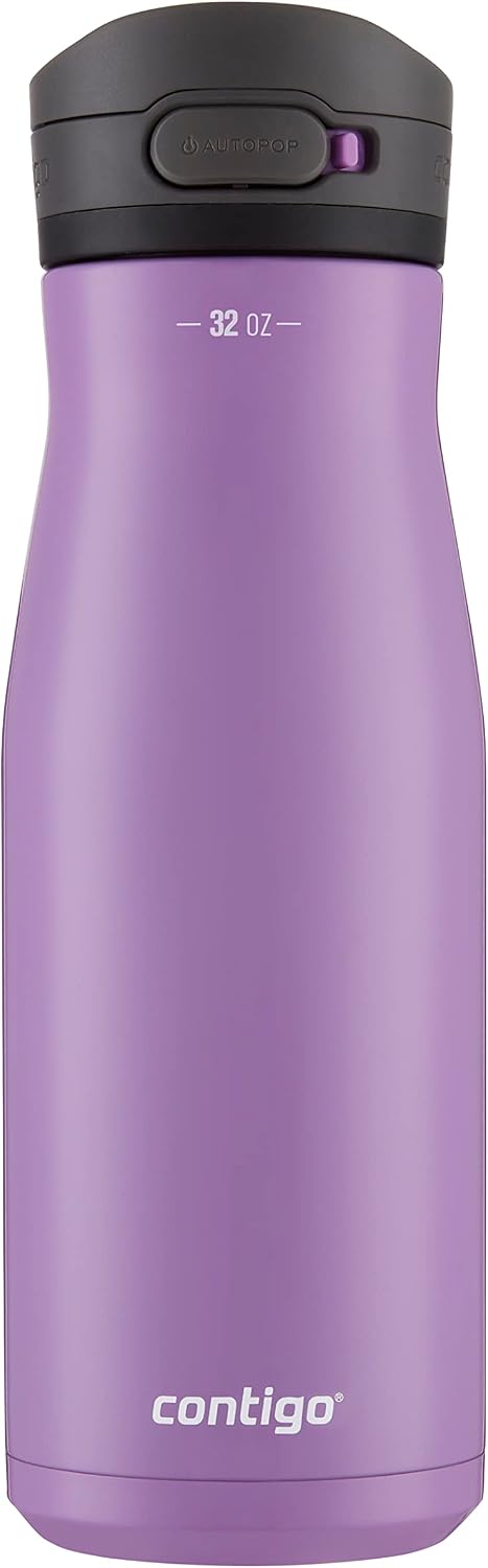 Jackson Chill 2.0, Vacuum-Insulated Stainless Steel Water Bottle with Secure Lid, Leak-Proof Travel Friendly, 20oz Capacity, Blueberry Color, Keeps Drinks Cold for 12 Hours