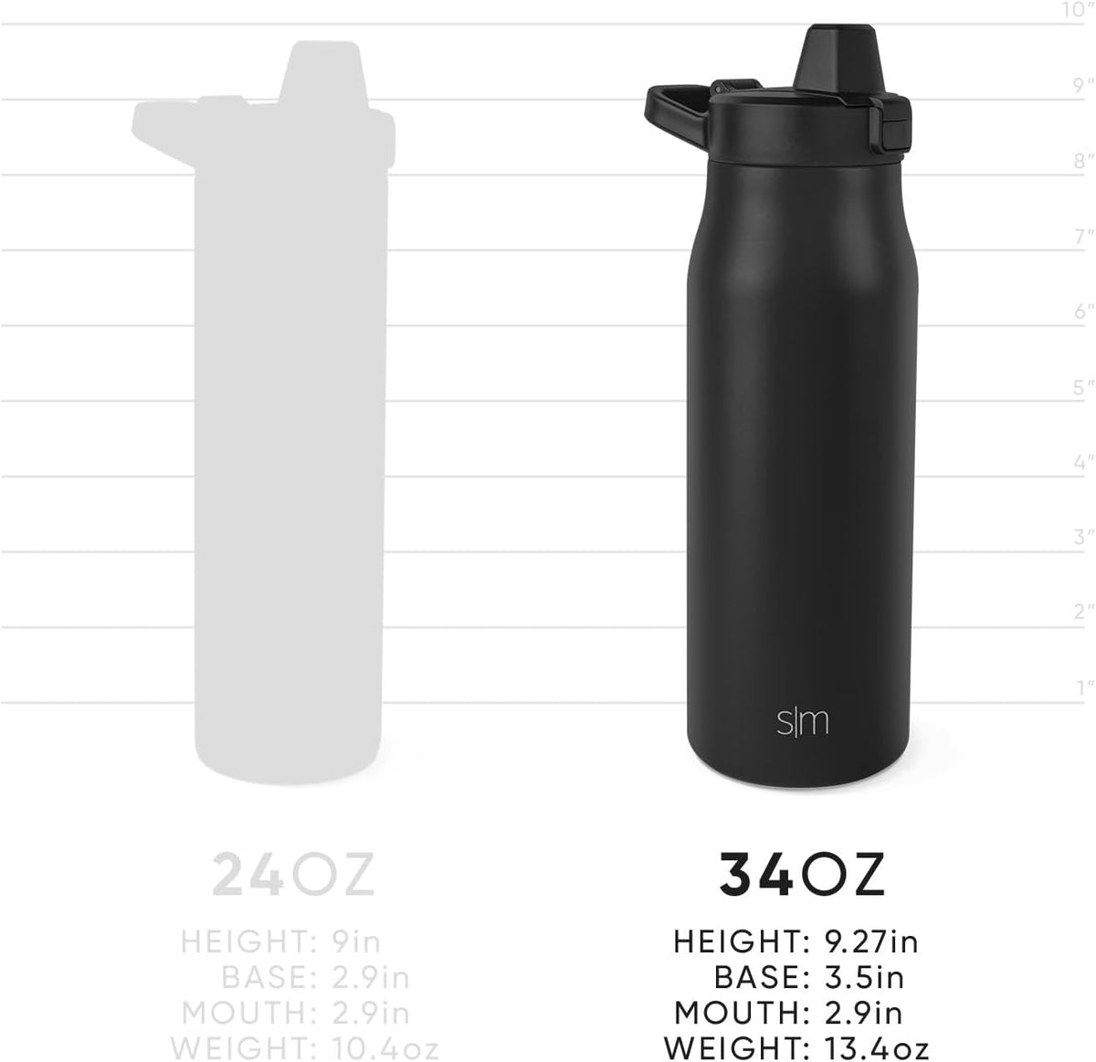 Insulated Filtered Water Bottle | 34oz, Green