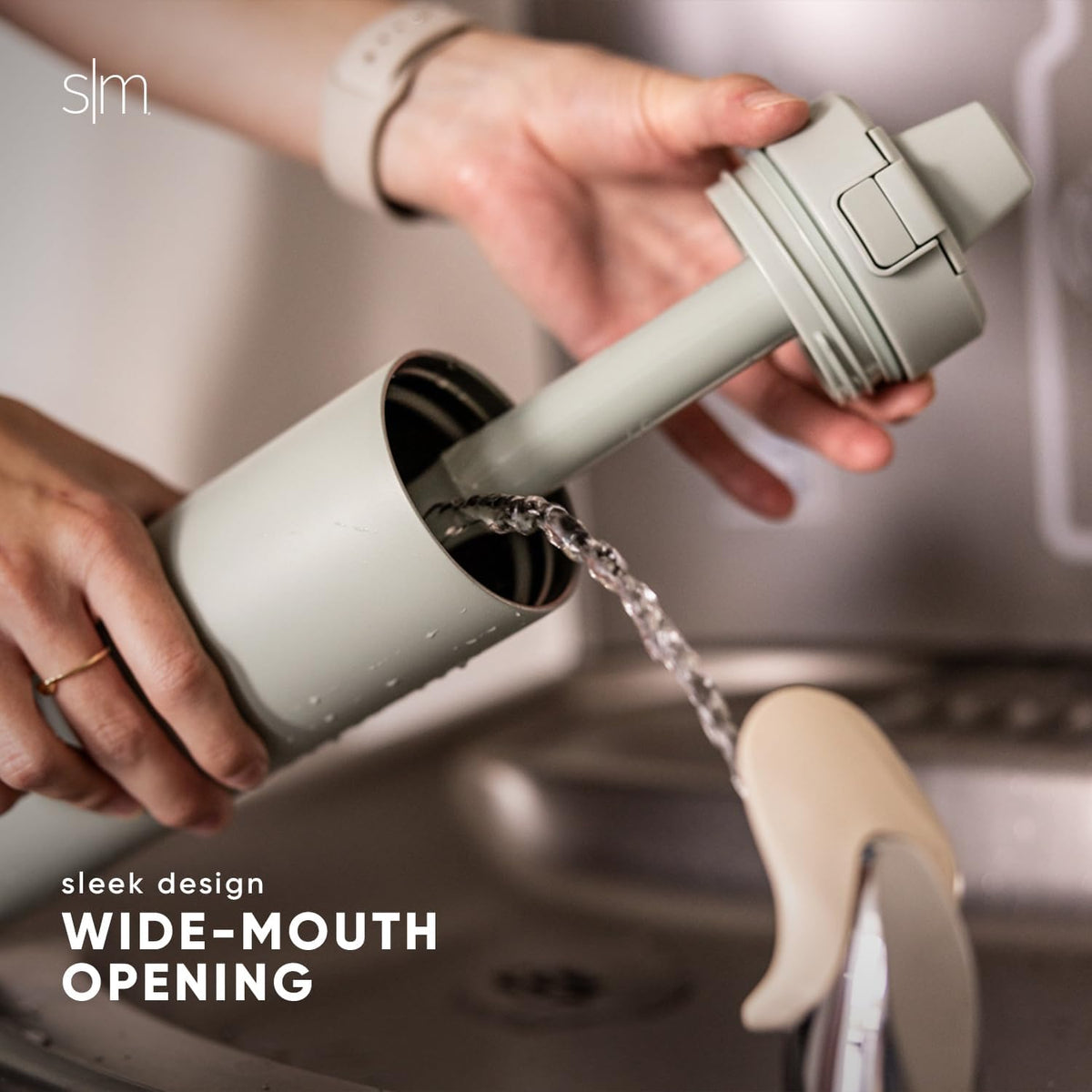 Insulated Filtered Water Bottle | 34oz, Green