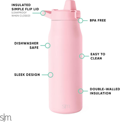Insulated Filtered Water Bottle | 34oz, Green