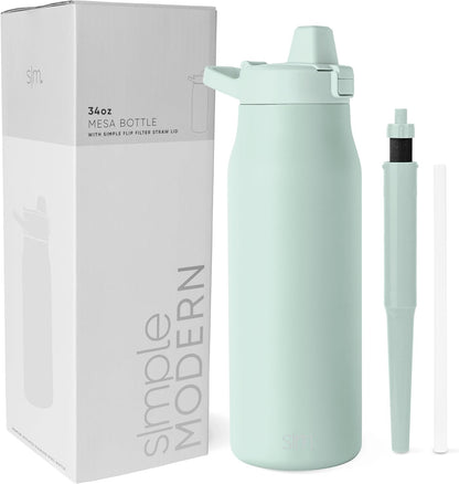 Insulated Filtered Water Bottle | 34oz, Green