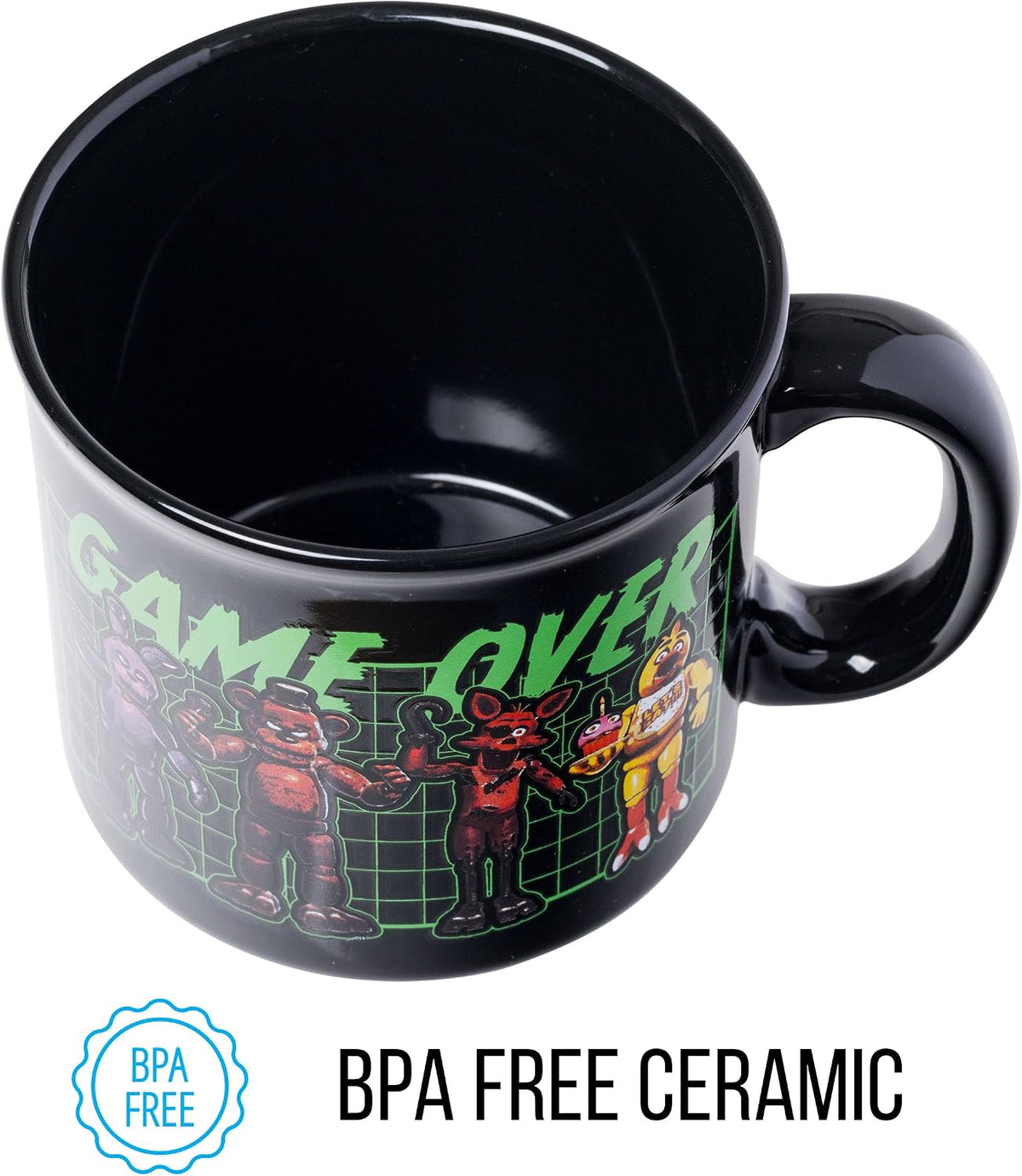 Scooby-Doo, Ceramic Camper Mug, 20oz | Fred, Shaggy, Velma, Daphne, 0.59 Liters