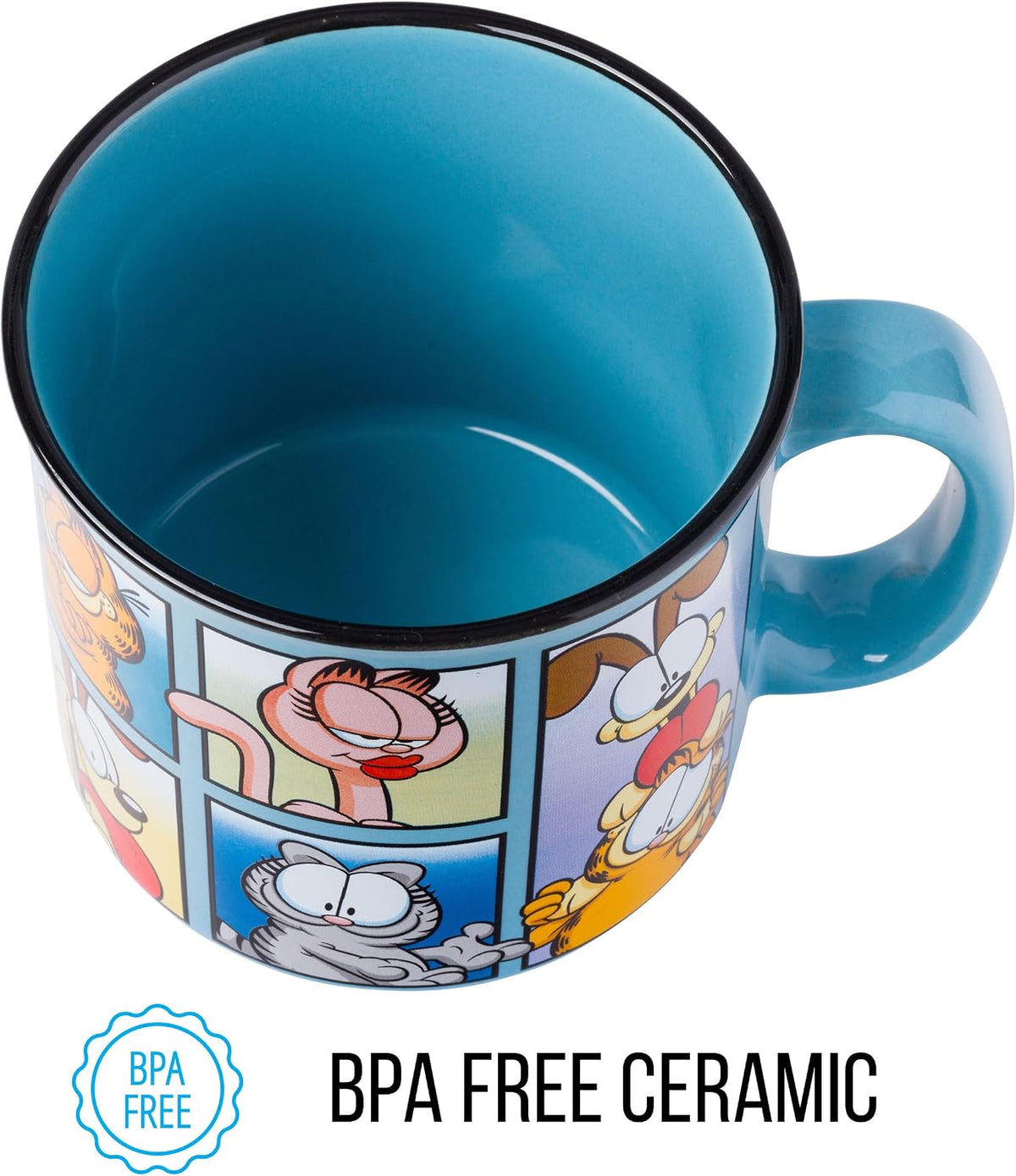 Scooby-Doo, Ceramic Camper Mug, 20oz | Fred, Shaggy, Velma, Daphne, 0.59 Liters