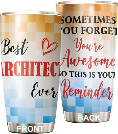 Best Caterer Ever Tumbler Stainless Steel 20oz, Office Gifts Women Men Work Friends Coworker, Driking Coffee Cup For Birthday Christmas - Colors L