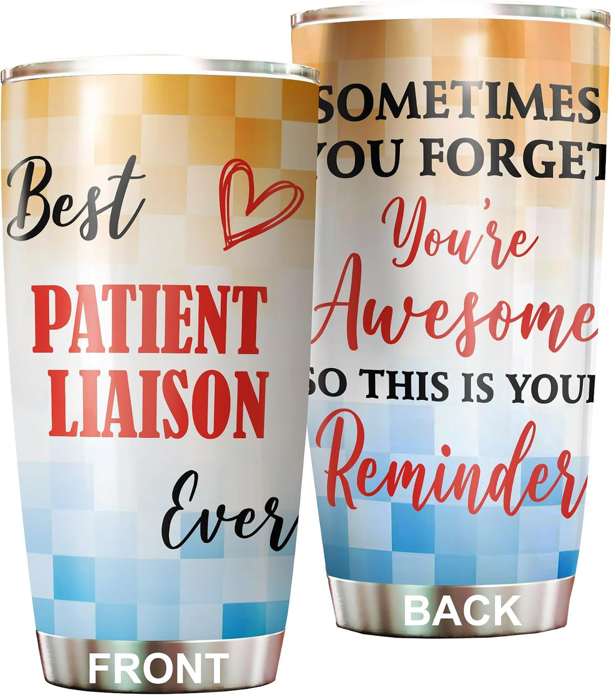 Best Caterer Ever Tumbler Stainless Steel 20oz, Office Gifts Women Men Work Friends Coworker, Driking Coffee Cup For Birthday Christmas - Colors L