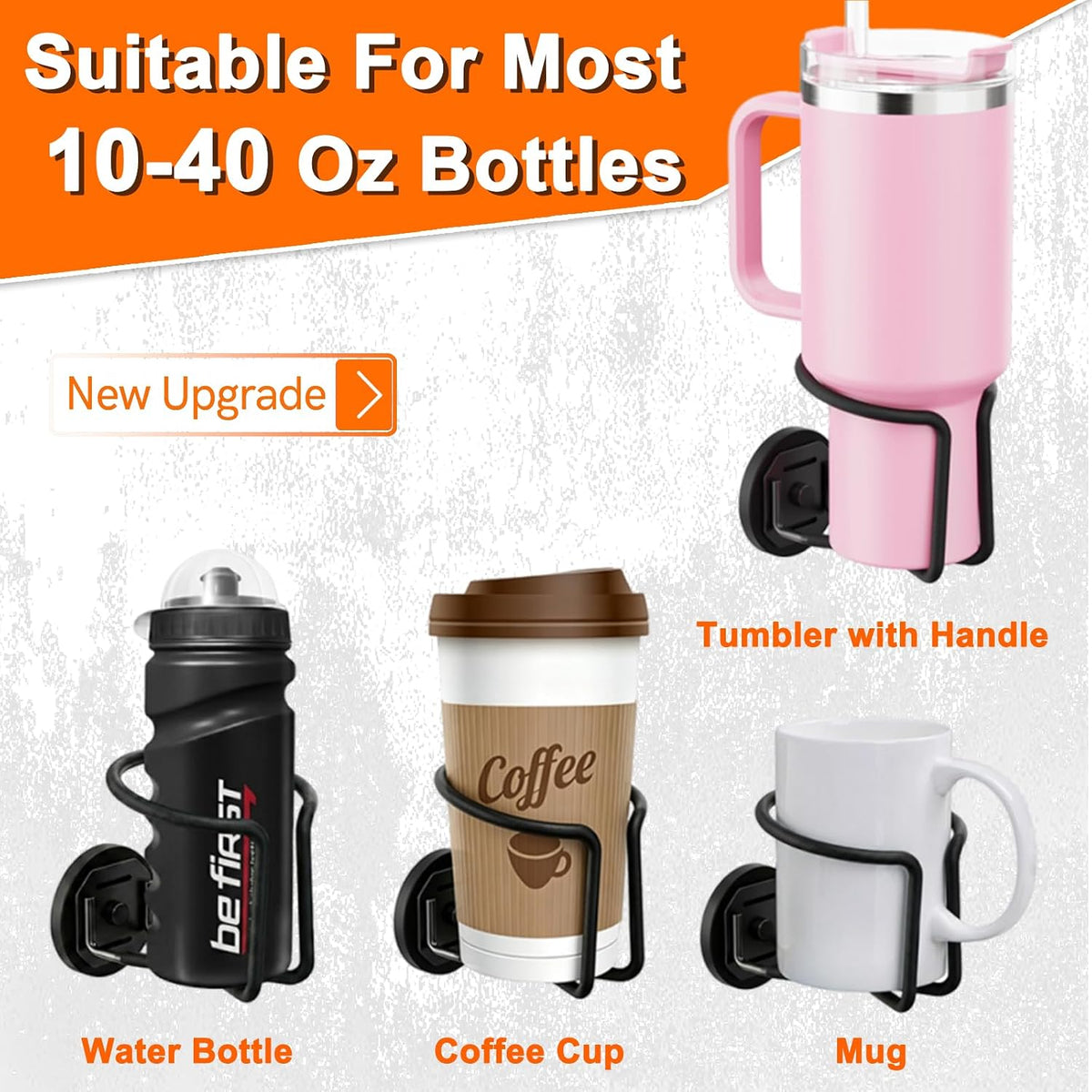 Magnetic Cup Holder Magnetic Drink Holder Heavy Duty，Magnet Truck Cup Holders, Strong Magnet Mount Water Bottle Holders for Tractor Fridge Yacht RV Forklifts Bus on Metal Surface